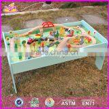 2017 New Design Preschool Children Activity Toys Wooden Train Table W04C069 thumbnail-2