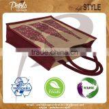 PP Laminated Three Bottle Jute Wine Bag thumbnail-2