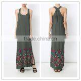 Vintage Pakistani Women Embroidered Maxi Dress Design Salwar Kameez Hsd2204 thumbnail-1