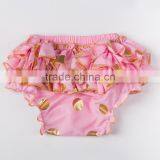 Wholesale Baby Ruffle Shorts Children's Clothing Gold Polka Dot Baby Bloomer thumbnail-4