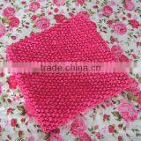 Wholesale Baby Fashion Hot Pink Crochet Tube Tops With Lining