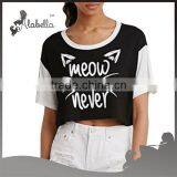 Printed Crop Top Scrren Print Wholesale Gym Wear thumbnail-1