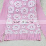 2016 Pink Cashmere Coat Cotton Knit Modern Knitting Sweater Fabric Girls Winter Coat thumbnail-3