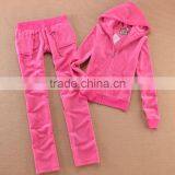 Factory Production Zipper Velvet Fleece Designs Cheaper Customs Wholesale Velvet Hoodies KM0673 thumbnail-1