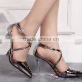 Zm35780a Wholesale Big Size Pumps Sandals New Model High Heel Steel Toe Shoes thumbnail-4
