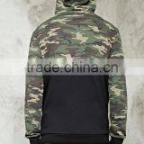 Slim Fit Hoodie Man Quality Tracksuit Top With Camo Splice thumbnail-2