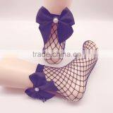 WS-20 2017 Bow Tie Harajuku Goth Punk Cool Female Hollow Fishnet Socks Dress Sexy Bowknot Fishnet Socks Women thumbnail-6