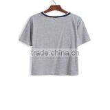 Women's Crop Top Plain Custom Crop Top thumbnail-2