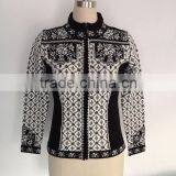 30% Wool 70% Acrylic Women Fashion Knitted Sweaters Cardigan Pullover thumbnail-2