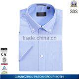 Custom Logo Mans Contrast Collar Dress Shirt Of Long Sleeve thumbnail-1