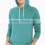 100% Cotton Classic Hoody Pullover Women Blank Raglan Hoodie Wholesale 2016 thumbnail-5