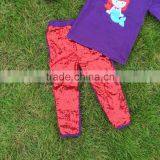 2-7t FALL/Winter Kids OUTFITS Mermaid Red Sequins Pant Sets Girls Hot Sell Cute Clothes Kids With Matching Accessories Set thumbnail-4