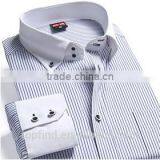 Latest Shirt Designs for Men 2015 Long Sleeve Stripe Casual Business Man Shirt thumbnail-2