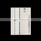 Non-toxic Removable Waterproof Temporary Tattoo Metallic Water Transfer Temporary Tattoo Sticker Paper thumbnail-2