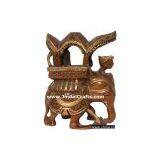 King Hunting In Jungle On Elephant India Sculpture Art thumbnail-1