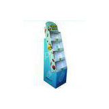 UV Coating Point Of Sale Cardboard Display Stands For Socks , Environmentally Friendly