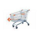 180L Wire Metal Hand European Shopping Trolley 4 Wheel Shopping Cart With Baby Seat thumbnail-1