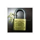 NEW CAST IRON PADLOCK WITH IMITATE BRASS thumbnail-1