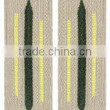 German Army Bevo Collar Tabs - EM Enlisted - Signal Yellow