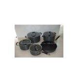 9pcs Hard Anodized Cookware Set