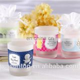 Cute Frosted-Glass Votive Glass Tealight Candle Holder for Baby Shower Decoration Party Gifts
