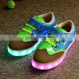 Wholesale Fashion Cool Casual Shoes uk Brogue Shoes USB Charge Children Kids Led Shoes Sneakers for Boys Girls thumbnail-2
