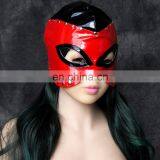 Sexy Shiny Bondage Mask Studded Mask Half Head Hood Sexy Adult Novelty Product thumbnail-1
