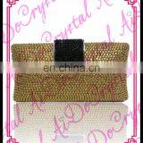 Aidocrystal Cheap Price Gold Color Crystal Indian Lady Clutch Evening Bags for Party thumbnail-1