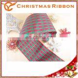 Polyester Material Buffalo Check Ribbon Christmas Nastro thumbnail-2