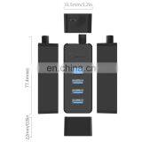 Free Sample Free Shipping,ORICO W5P-U3-100 4-Port USB 3.0 Desktop HUB With 100cm Micro USB Cable Power Supply (Black) thumbnail-3