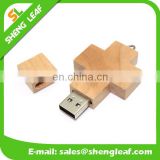 cross customized wooden usb flash drives for sale