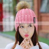 Custom Logo Women Knit Winter Beanie Caps for Womens thumbnail-4
