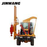 Four-wheel Drive Highway Guardrail Pile Driver Driving Machine for Sale thumbnail-3