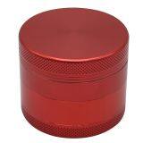 Aluminium Alloy 4-layer Flat Point Pattern Smoke Grinder as Colorful Cigar Crushing Equipment for Tobacco,smoke,cigarette thumbnail-4