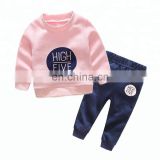 Wholesale sport swear baby set kids children clothes clothing sets leisure sports cartoon sets baby clothes