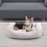 Rectangle Dog Bed Soft Velvet Fabric Pet Bed for Dogs & Cats With Non Slip Bottom thumbnail-4