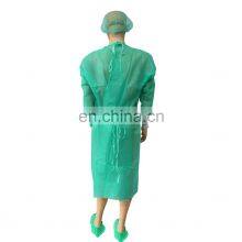 Non Sterile Gowns Lab Medical With Front Botons CPE Isolation Wholesale thumbnail-2