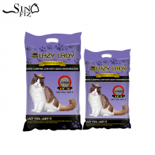 LAZY LADY/super clumping bentonite cat litter/ball/1-3.5mm/lavender/4kg/color pack