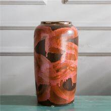 Abstrat Creative Red Wholesale Jingdezhen Metal Glaze Combination Ceramic Vase For Hotel Home thumbnail-2