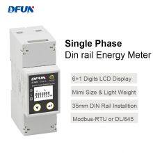 DFUN DFPM91 Din-rail Smart 5(63)A Digital Meter Single Phase Electricity Energy Meter thumbnail-3