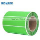 SINMARK Color Series Green Synthetic Paper Polyester Sticker Label