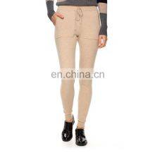 Pure Knitted Cashmere Women Pant Custom Jogger Pants thumbnail-1