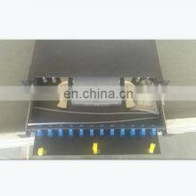 12 or 24 or 72 Port Fiber Optic Distribution Box Rack Mount or Wall Mount Fiber Patch Panel thumbnail-1