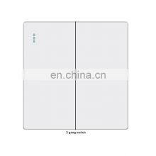 Electrical Wall Socket Panel European Standard British Standard 2 Switch White Flame Retardant PC Panel Plug Socket 10A/16A