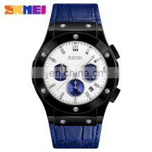 Skmei Watch Importer PU Leather Stopwatch Function Genuine Leather Sport Quartz Wrist Watches#9157 thumbnail-1