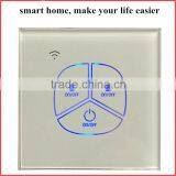 Tempered Glass Touch Panel N & L Connection Zigbee Light Switches For Plug and Play Installed Smart Home Automation System