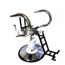 QCP-F03 Reclining Barber Chair Frame Manual Chromed Iron Frame thumbnail-1