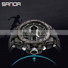 Sanda 6008 Relogio Masculino Sport Men's Watches Luminous Waterproof Analogue Digital Watches Men'S thumbnail-4