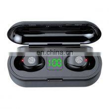 Wireless BT Earphone F9 LED Display Touch Switch Earbuds TWS With Power Bank Charging Box Noise Cancelling F9 TWS Headphones thumbnail-1