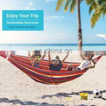 Canvas Hammock Bed Folding Double Hanging Nylon Wholesale Swing Portable Outdoor Camping Hammock thumbnail-2